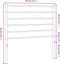 vidaXL - Hoofdbord - metaal - zwart - 90 - cm