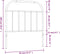 vidaXL - Hoofdbord - metaal - zwart - 90 - cm