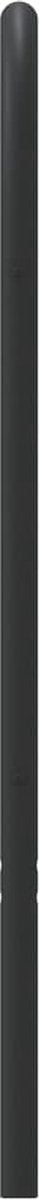 vidaXL - Hoofdbord - metaal - zwart - 90 - cm