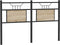 vidaXL - Hoofdbord - Sonoma - 140 - cm - spaanplaat - en - staal - eikenkleurig