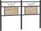 vidaXL - Hoofdbord - Sonoma - 150 - cm - spaanplaat - staal - sonoma - eikenhout - staal