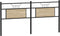 vidaXL - Hoofdbord - Sonoma - 180 - cm - spaanplaat - en - staal - eikenkleurig