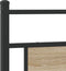 vidaXL - Hoofdbord - Sonoma - 180 - cm - spaanplaat - en - staal - eikenkleurig