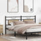 vidaXL - Hoofdbord - Sonoma - 180 - cm - spaanplaat - en - staal - eikenkleurig