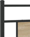 vidaXL - Hoofdbord - Sonoma - 80 - cm - spaanplaat - en - staal - eikenkleurig