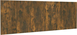 vidaXL - Hoofdbord - wandmodel - 240x1,5x80 - cm - bewerkt - hout - gerookt - eiken