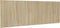vidaXL - Hoofdbord - wandmodel - 240x1,5x80 - cm - bewerkt - hout - sonoma - eiken