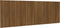 vidaXL - Hoofdbord - wandmodel - 240x1,5x80 - cm - bewerkt - hout - bruin - eikenkleur