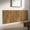 vidaXL - Hoofdbord - wandmodel - 240x1,5x80 - cm - bewerkt - hout - gerookt - eiken