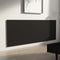 vidaXL - Hoofdbord - wandmodel - 240x1,5x80 - cm - bewerkt - hout - zwart