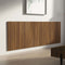 vidaXL - Hoofdbord - wandmodel - 240x1,5x80 - cm - bewerkt - hout - bruin - eikenkleur
