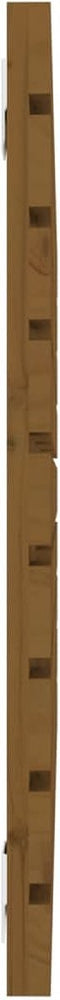 vidaXL - Hoofdbord - wandmontage - 106x3x63 - cm - grenenhout - honingbruin