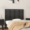 vidaXL - Hoofdbord - wandmontage - 106x3x63 - cm - massief - grenenhout - zwart