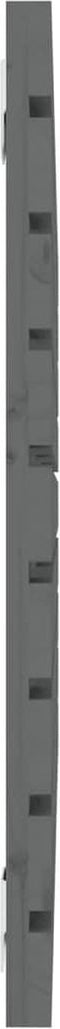 vidaXL - Hoofdbord - wandmontage - 106x3x63 - cm - massief - grenenhout - grijs