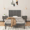 vidaXL - Hoofdbord - wandmontage - 106x3x63 - cm - massief - grenenhout - grijs