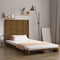 vidaXL - Hoofdbord - wandmontage - 106x3x91,5 - cm - massief - hout - honingbruin