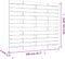 vidaXL - Hoofdbord - wandmontage - 106x3x91,5 - cm - massief - grenenhout - grijs