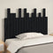 vidaXL - Hoofdbord - wandmontage - 108x3x80 - cm - massief - grenenhout - zwart