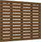 vidaXL - Hoofdbord - wandmontage - 126x3x91,5 - cm - grenenhout - honingbruin