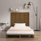vidaXL - Hoofdbord - wandmontage - 126x3x91,5 - cm - grenenhout - honingbruin
