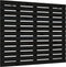 vidaXL - Hoofdbord - wandmontage - 126x3x91,5 - cm - massief - grenenhout - zwart