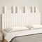 vidaXL - Hoofdbord - wandmontage - 127,5x3x80 - cm - massief - grenenhout - wit