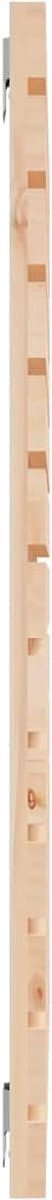 vidaXL - Hoofdbord - wandmontage - 141x3x91,5 - cm - massief - grenenhout