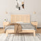 vidaXL - Hoofdbord - wandmontage - 156x3x63 - cm - massief - grenenhout