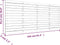 vidaXL - Hoofdbord - wandmontage - 156x3x91,5 - cm - massief - grenenhout