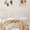 vidaXL - Hoofdbord - wandmontage - 166x3x63 - cm - massief - grenenhout - wit