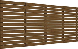 vidaXL - Hoofdbord - wandmontage - 166x3x91,5 - cm - grenenhout - honingbruin