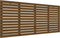 vidaXL - Hoofdbord - wandmontage - 166x3x91,5 - cm - grenenhout - honingbruin