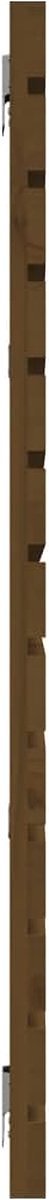 vidaXL - Hoofdbord - wandmontage - 166x3x91,5 - cm - grenenhout - honingbruin