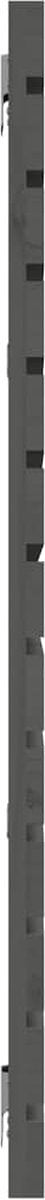 vidaXL - Hoofdbord - wandmontage - 166x3x91,5 - cm - massief - grenenhout - grijs