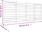 vidaXL - Hoofdbord - wandmontage - 186x3x91,5 - cm - massief - grenenhout
