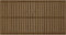 vidaXL - Hoofdbord - wandmontage - 204x3x110 - cm - grenenhout - honingbruin