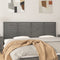 vidaXL - Hoofdbord - wandmontage - 206x3x63 - cm - massief - grenenhout - grijs