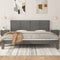 vidaXL - Hoofdbord - wandmontage - 206x3x63 - cm - massief - grenenhout - grijs