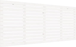 vidaXL - Hoofdbord - wandmontage - 206x3x91,5 - cm - massief - grenenhout - wit