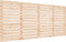 vidaXL - Hoofdbord - wandmontage - 206x3x91,5 - cm - massief - grenenhout