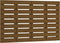 vidaXL - Hoofdbord - wandmontage - 81x3x63 - cm - massief - grenenhout - honingbruin