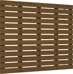 vidaXL - Hoofdbord - wandmontage - 81x3x91,5 - cm - grenenhout - honingbruin