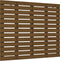 vidaXL - Hoofdbord - wandmontage - 81x3x91,5 - cm - grenenhout - honingbruin