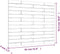vidaXL - Hoofdbord - wandmontage - 81x3x91,5 - cm - grenenhout - honingbruin