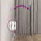 vidaXL - Hoofdbord - wandmontage - 81x3x91,5 - cm - massief - grenenhout - grijs