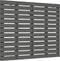 vidaXL - Hoofdbord - wandmontage - 81x3x91,5 - cm - massief - grenenhout - grijs