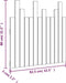 vidaXL - Hoofdbord - wandmontage - 82,5x3x80 - cm - massief - grenenhout