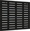vidaXL - Hoofdbord - wandmontage - 96x3x91,5 - cm - massief - grenenhout - zwart