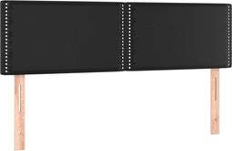 vidaXL - Hoofdbordem - 2 - st - 72x5x78/88 - cm - kunstleer - zwart