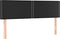 vidaXL - Hoofdbordem - 2 - st - 72x5x78/88 - cm - kunstleer - zwart